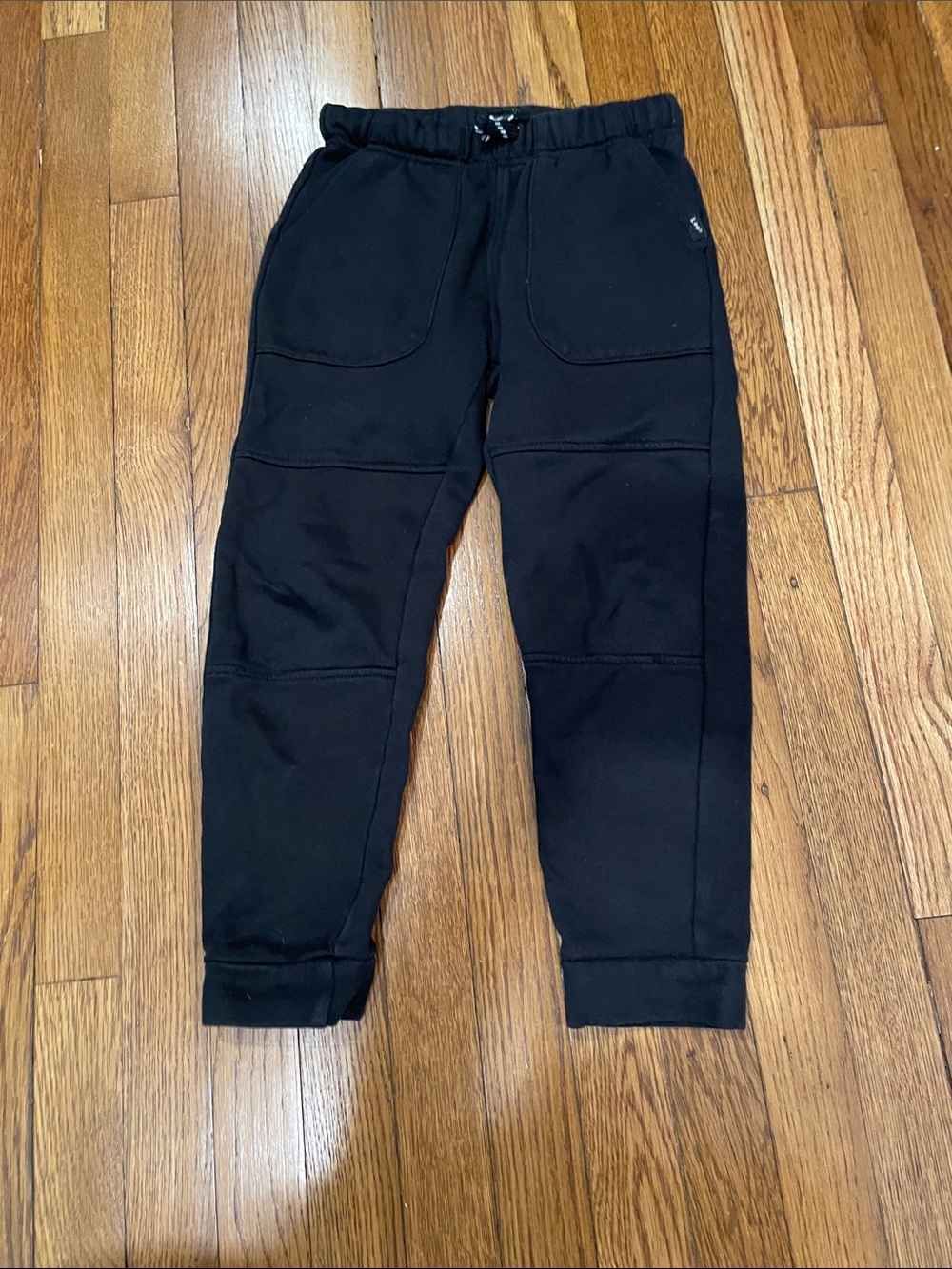 Lee Men's Black Jogger Sweatpants with Patch Pockets